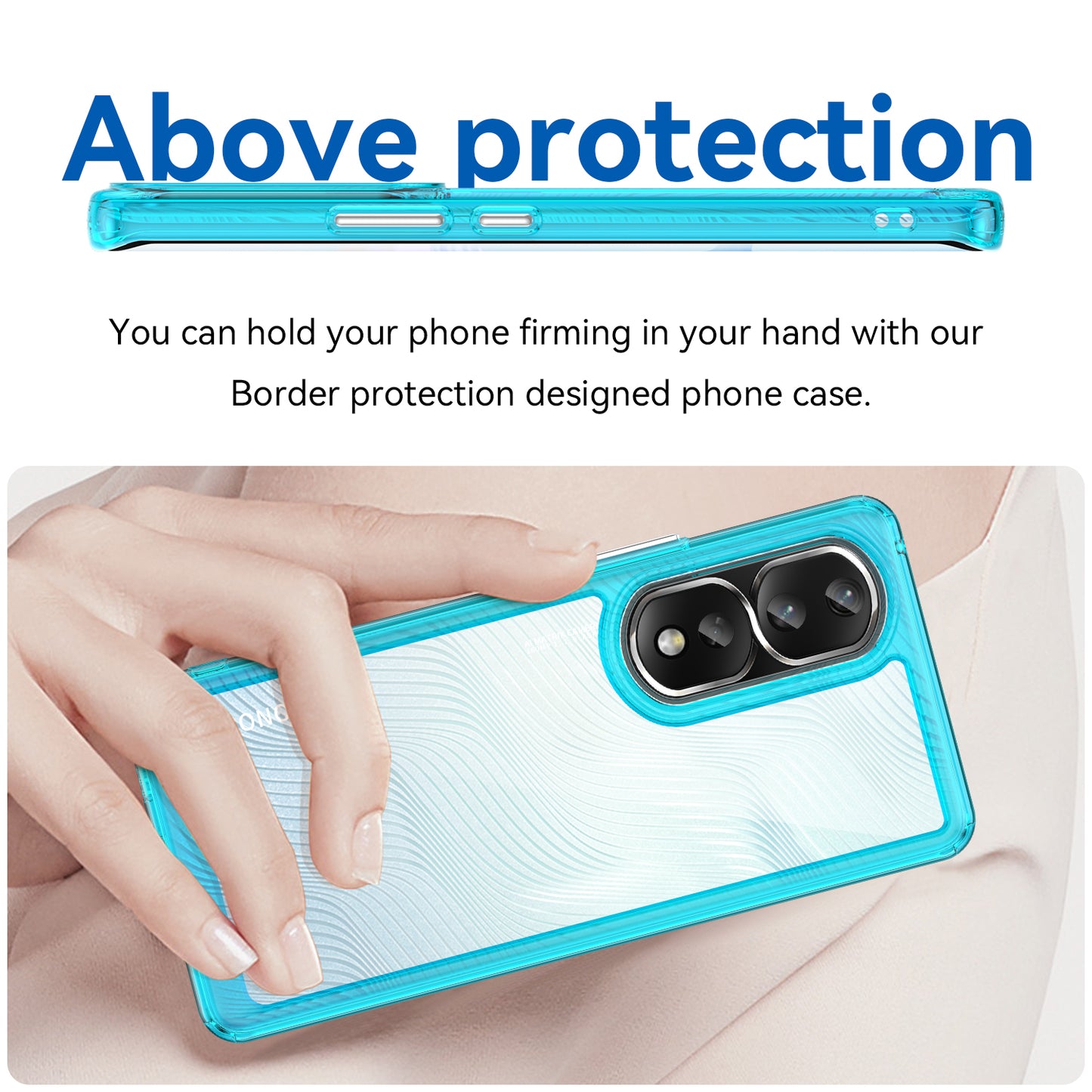 For Honor 80 Pro 5G Phone Case, TPU Bumper+Acrylic Back Shell Anti-fall Protective Cover