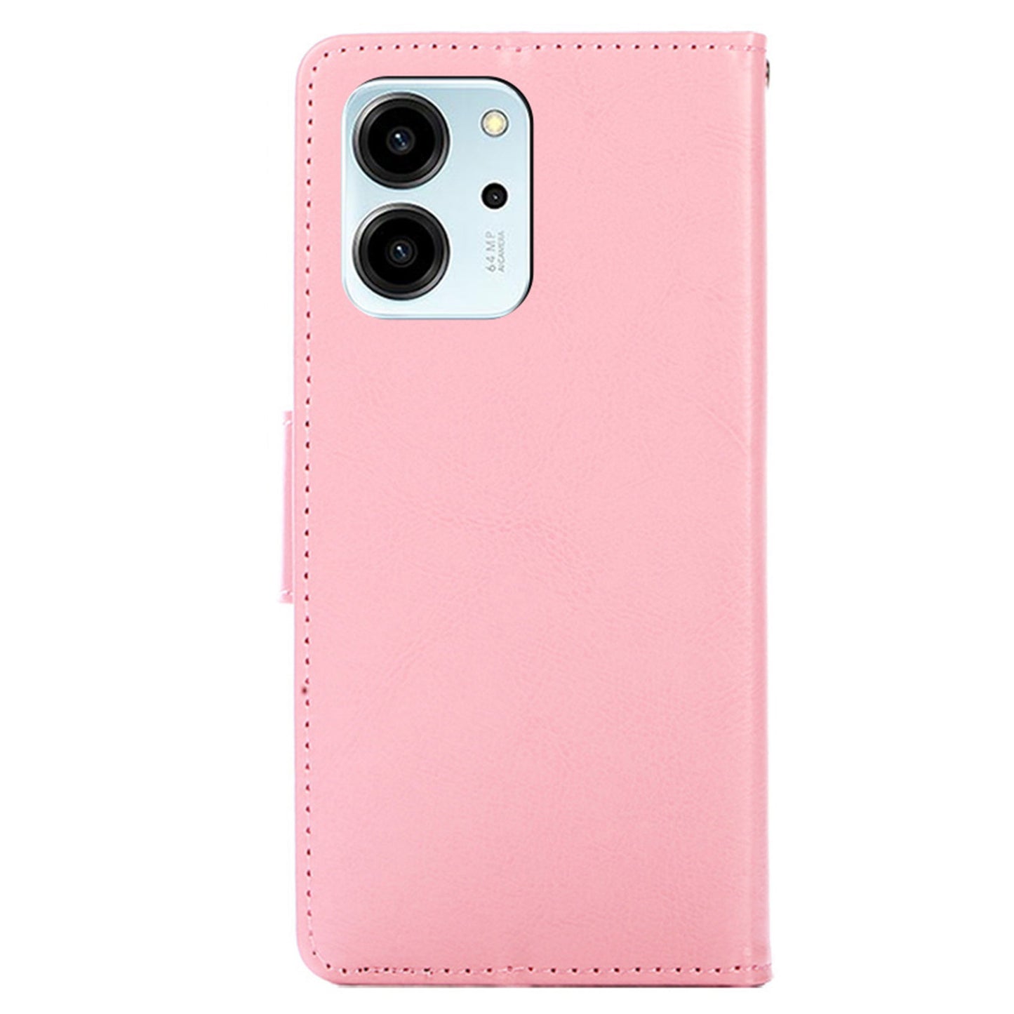 For Honor 80 SE 5G Textured PU Leather Phone Cover Anti-scratch Stand Wallet Shockproof Folio Flip Cell Phone Case