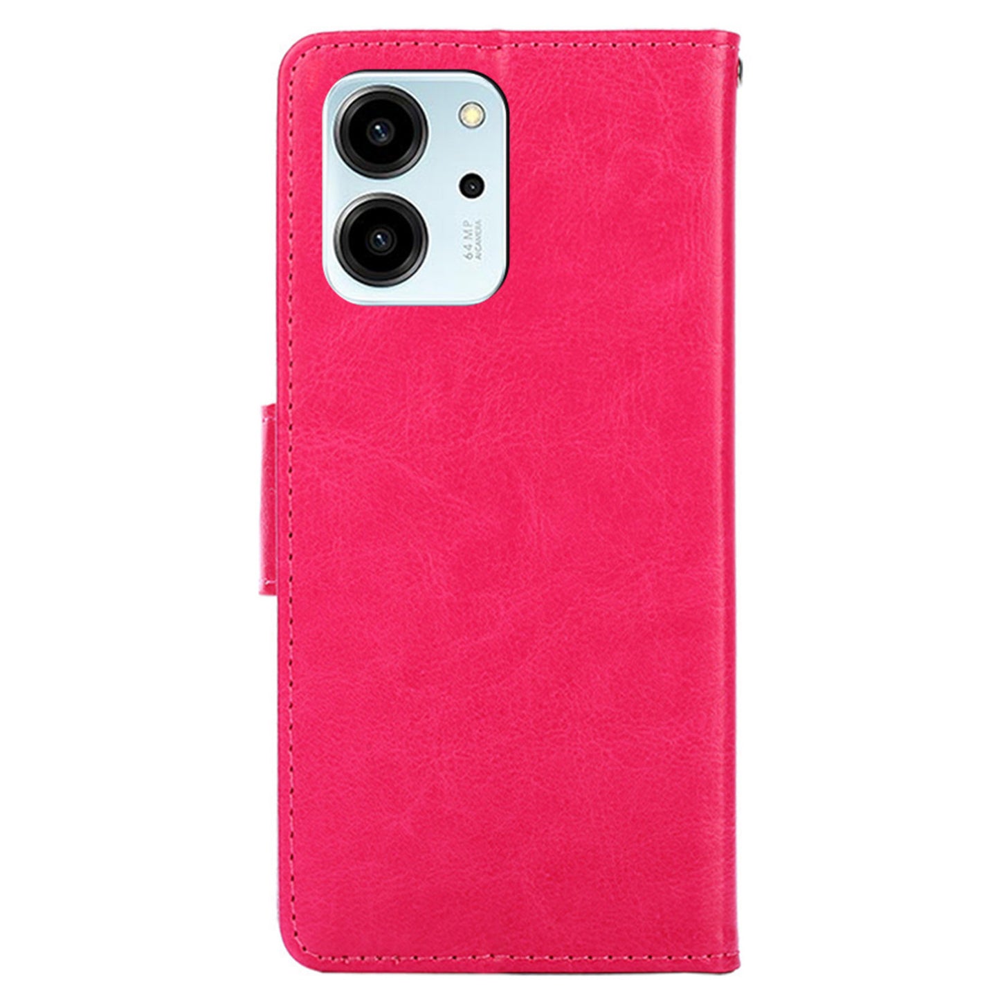 For Honor 80 SE 5G Textured PU Leather Phone Cover Anti-scratch Stand Wallet Shockproof Folio Flip Cell Phone Case