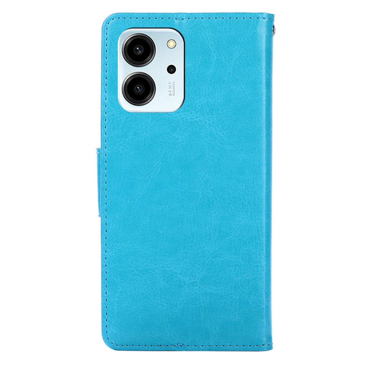 For Honor 80 SE 5G Textured PU Leather Phone Cover Anti-scratch Stand Wallet Shockproof Folio Flip Cell Phone Case