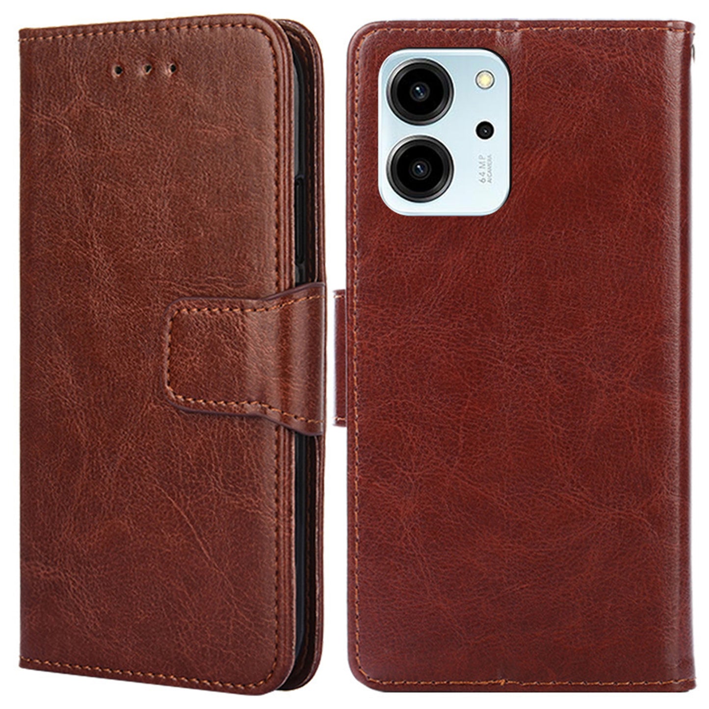 For Honor 80 SE 5G Textured PU Leather Phone Cover Anti-scratch Stand Wallet Shockproof Folio Flip Cell Phone Case