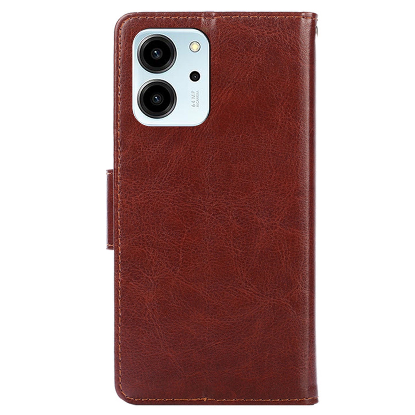 For Honor 80 SE 5G Textured PU Leather Phone Cover Anti-scratch Stand Wallet Shockproof Folio Flip Cell Phone Case