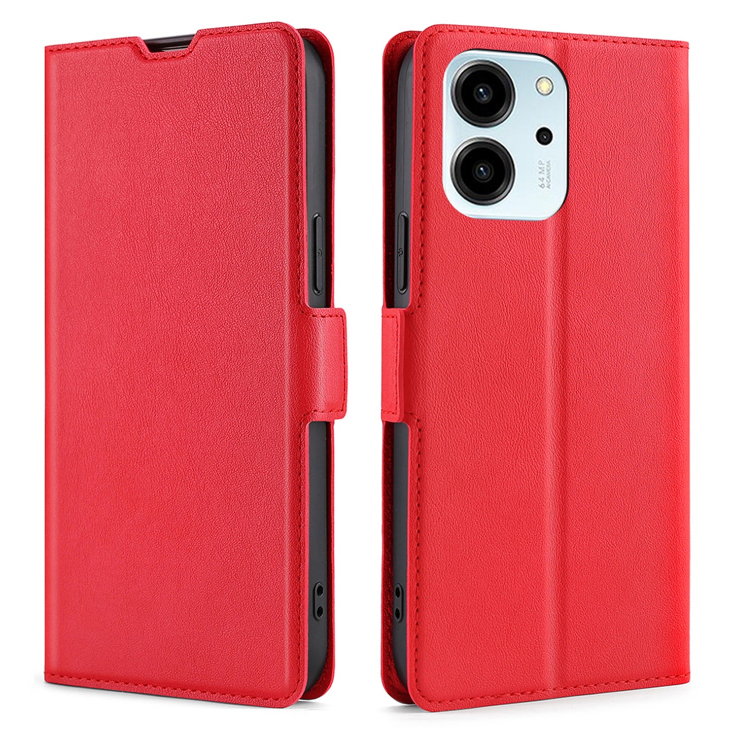 For Honor 80 SE 5G Shockproof Phone Cover PU Leather Card Holder Foldable Stand Protective Phone Case