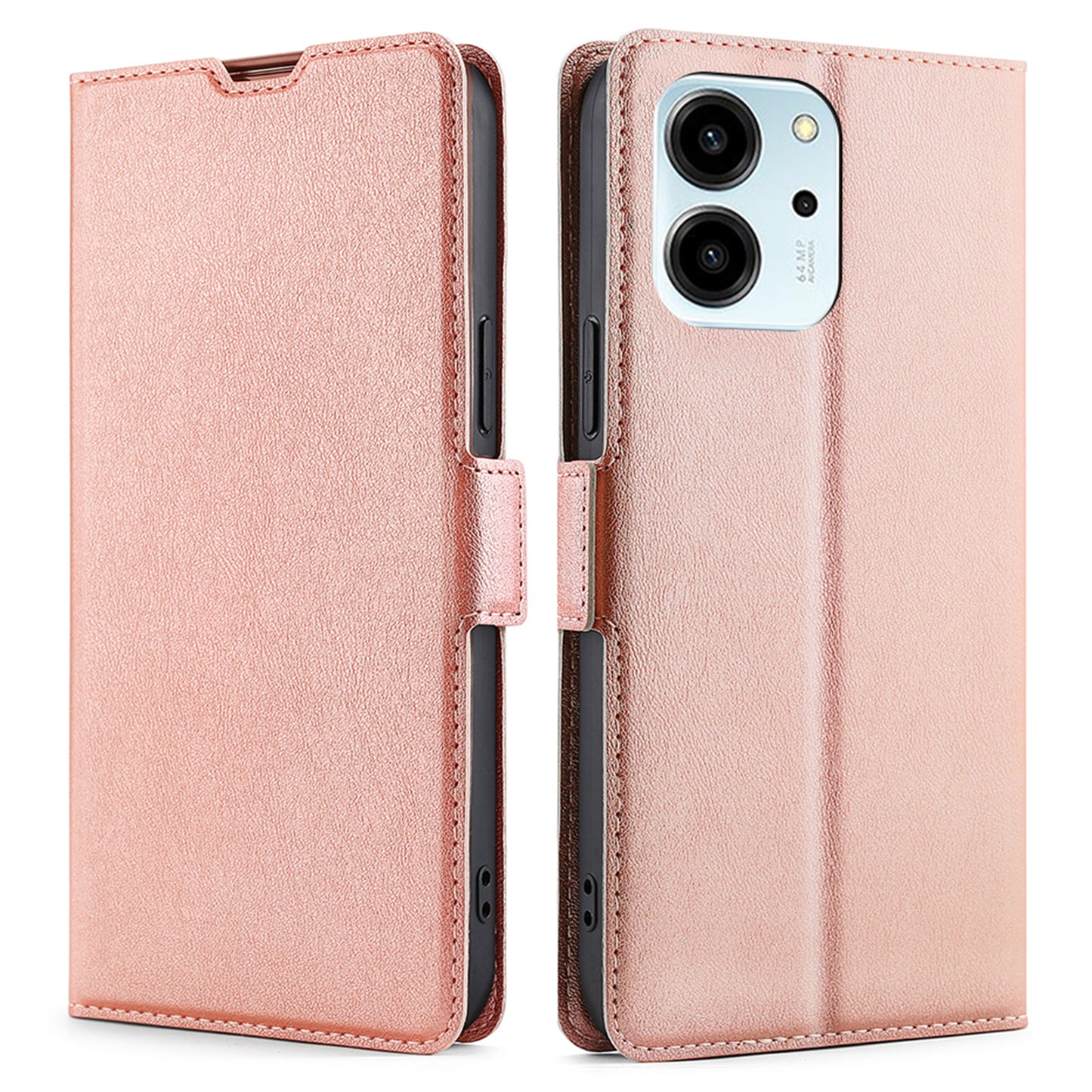 For Honor 80 SE 5G Shockproof Phone Cover PU Leather Card Holder Foldable Stand Protective Phone Case