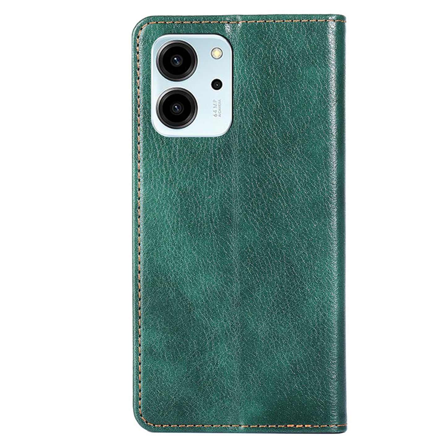 For Honor 80 SE 5G Foldable Stand Magnetic Auto-closing Protective Cover Anti-Scratch Wallet PU Leather Phone Case
