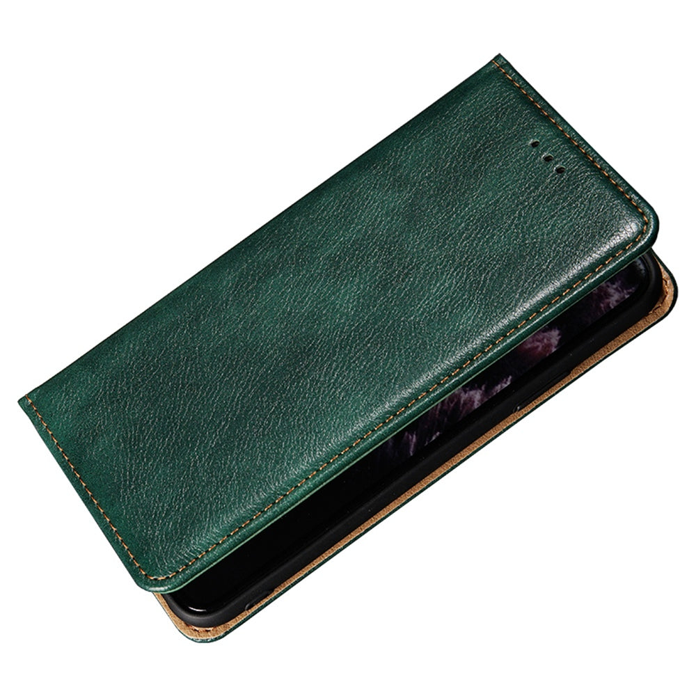 For Honor 80 SE 5G Foldable Stand Magnetic Auto-closing Protective Cover Anti-Scratch Wallet PU Leather Phone Case