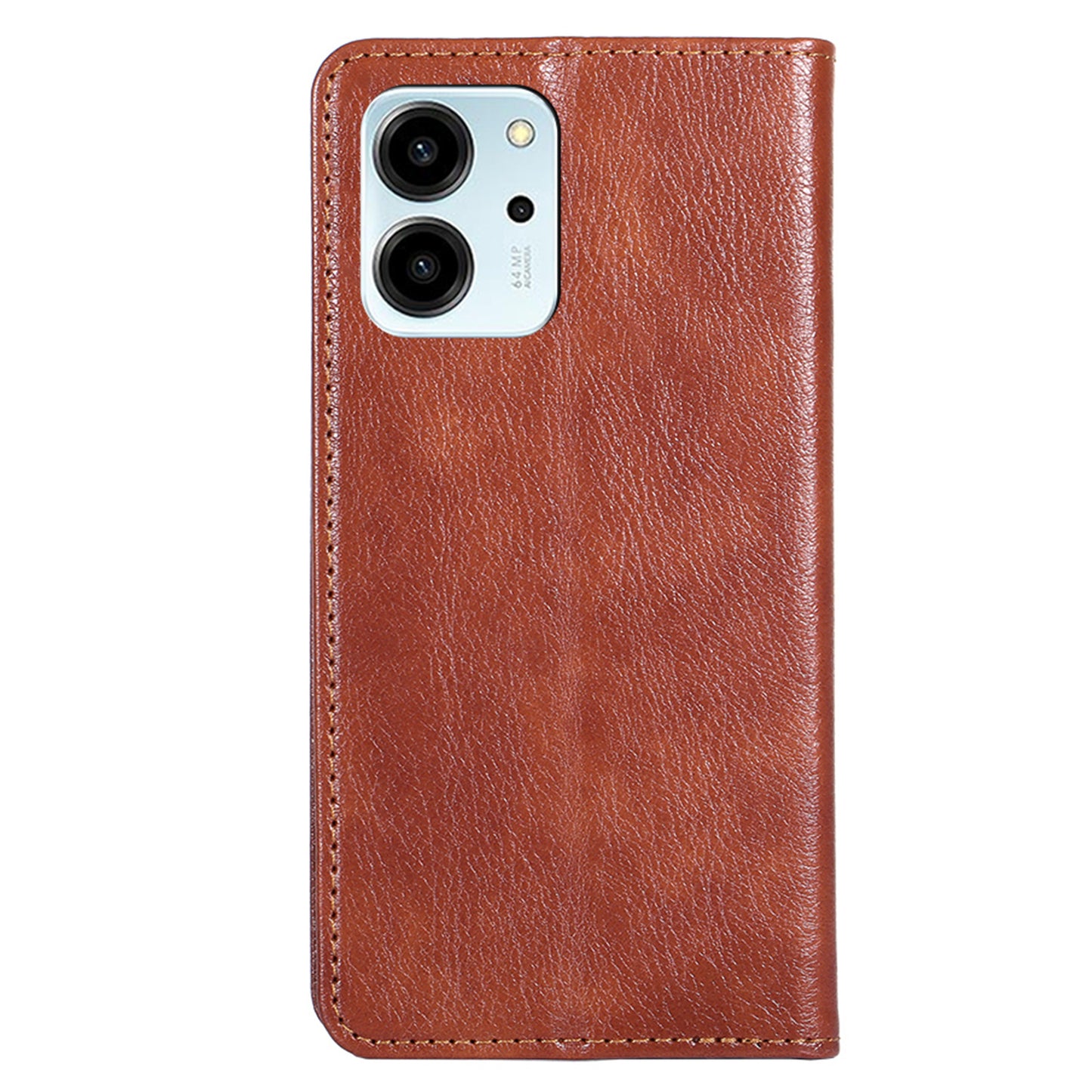 For Honor 80 SE 5G Foldable Stand Magnetic Auto-closing Protective Cover Anti-Scratch Wallet PU Leather Phone Case