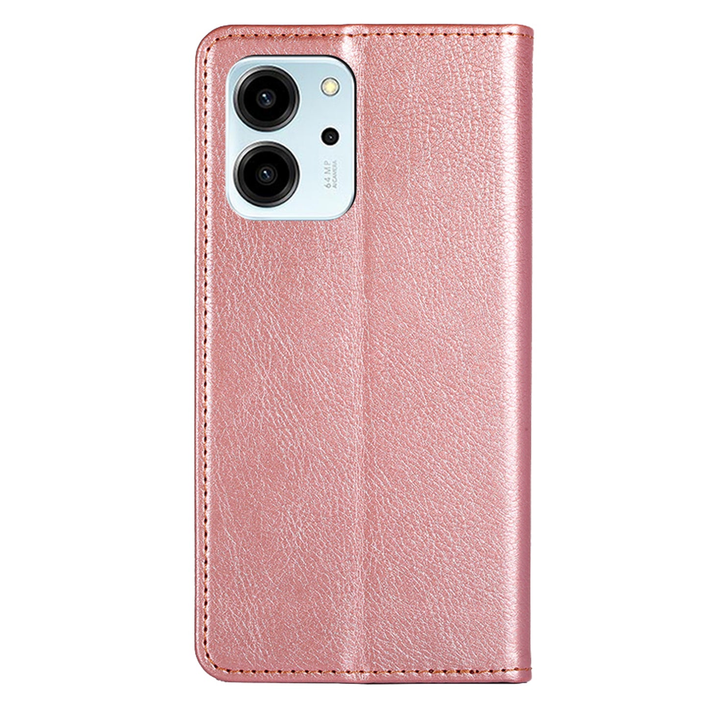 For Honor 80 SE 5G Foldable Stand Magnetic Auto-closing Protective Cover Anti-Scratch Wallet PU Leather Phone Case
