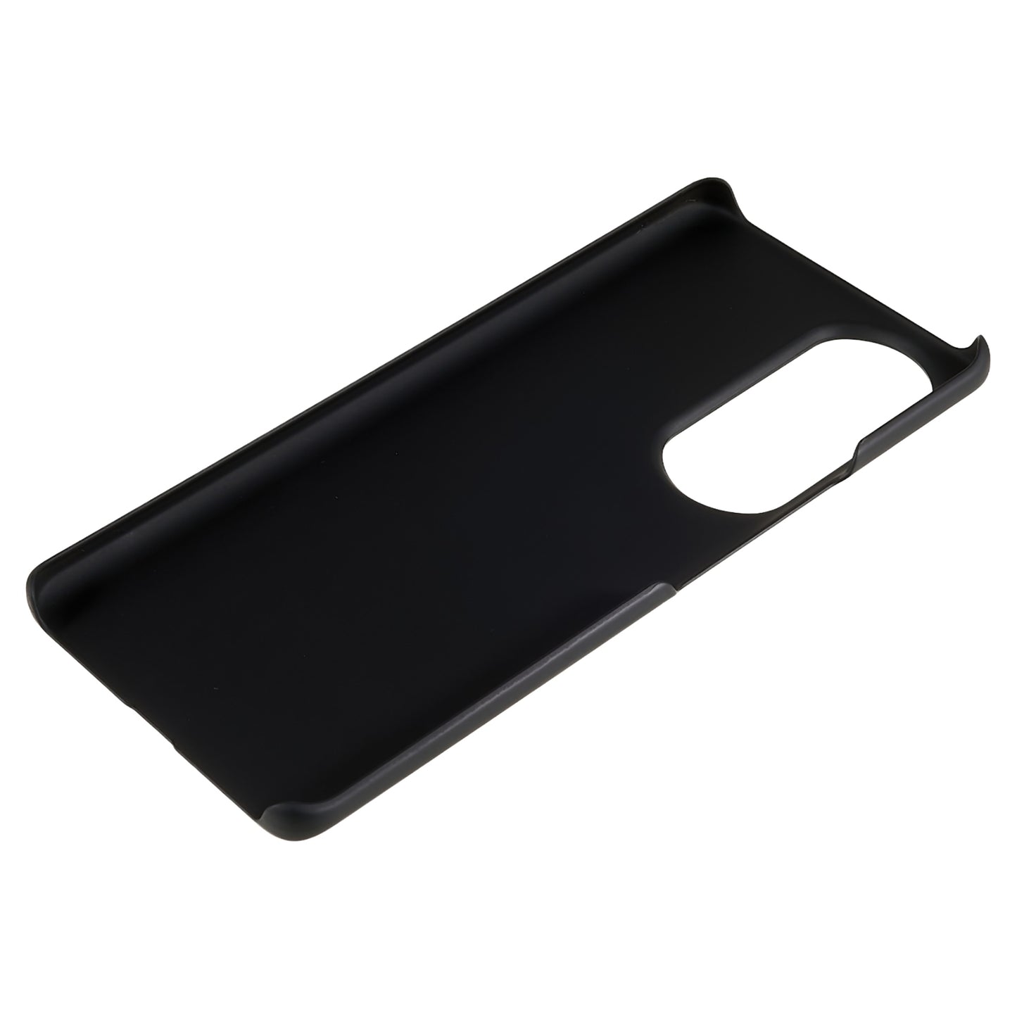 For Honor 80 Pro 5G Rubberized Finish Anti-Fingerprint Phone Case Glossy Surface Hard PC Shockproof Cover