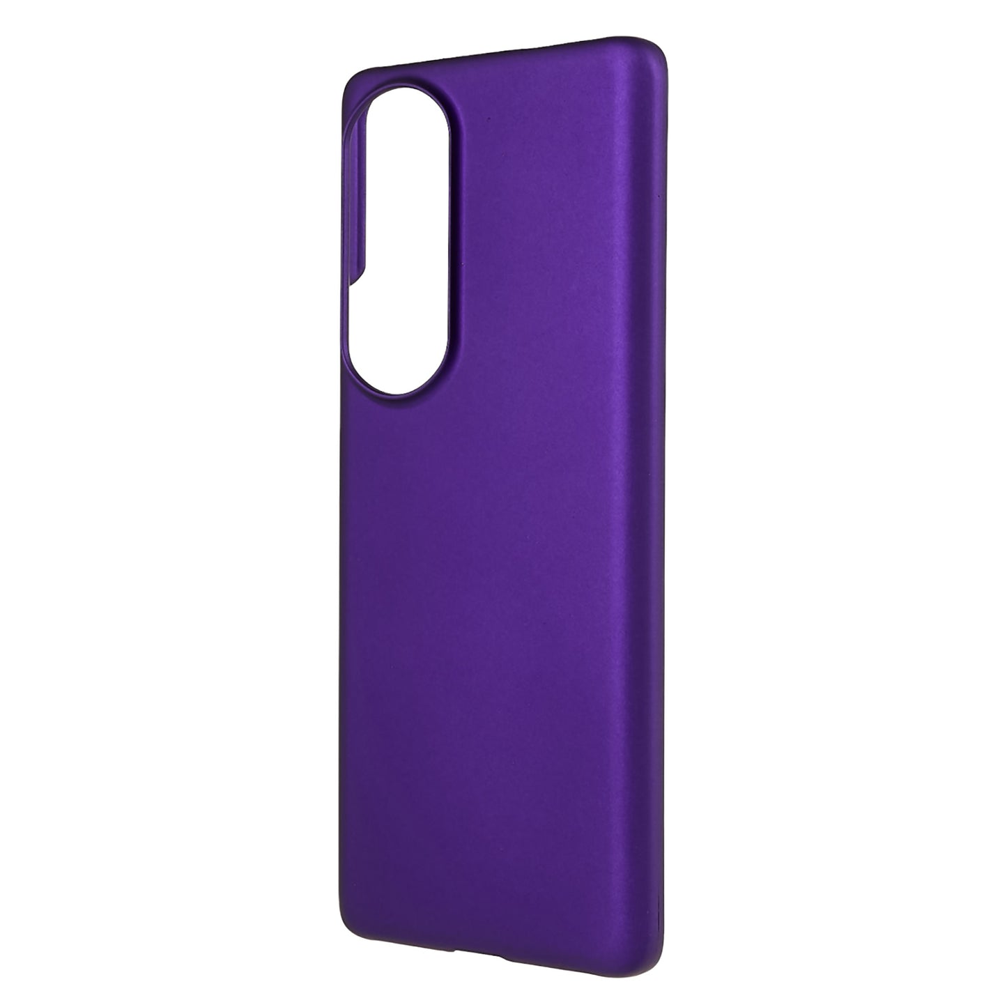 For Honor 80 Pro 5G Rubberized Finish Anti-Fingerprint Phone Case Glossy Surface Hard PC Shockproof Cover