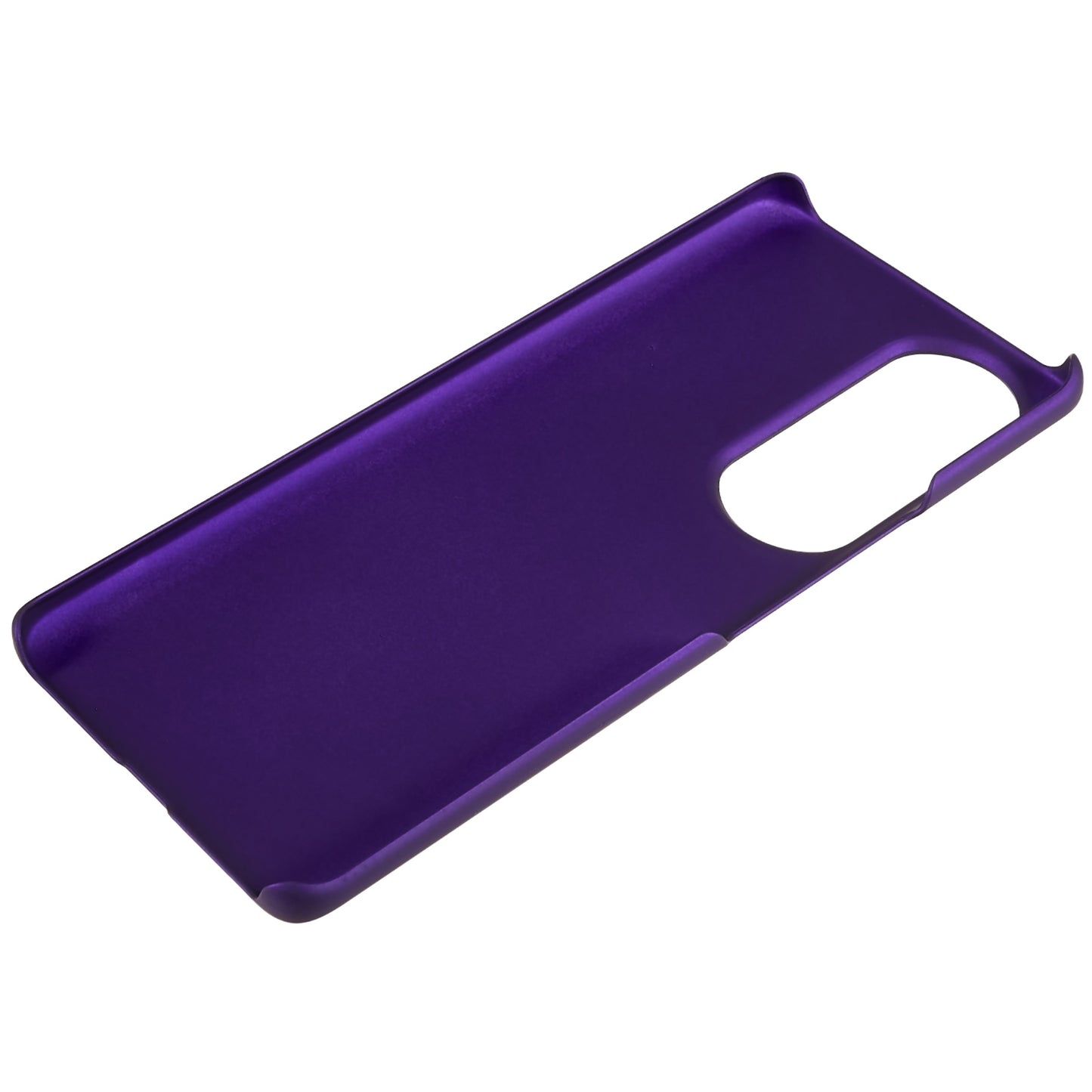 For Honor 80 Pro 5G Rubberized Finish Anti-Fingerprint Phone Case Glossy Surface Hard PC Shockproof Cover