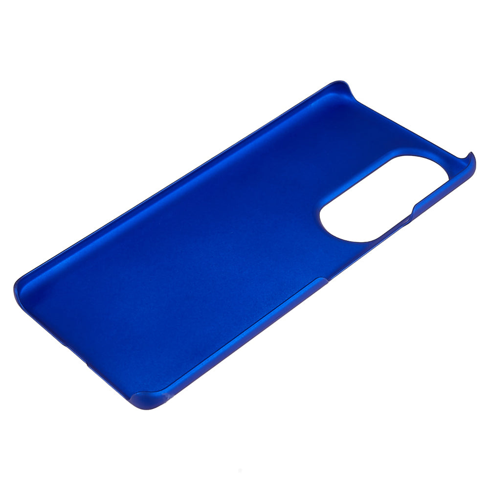 For Honor 80 Pro 5G Rubberized Finish Anti-Fingerprint Phone Case Glossy Surface Hard PC Shockproof Cover