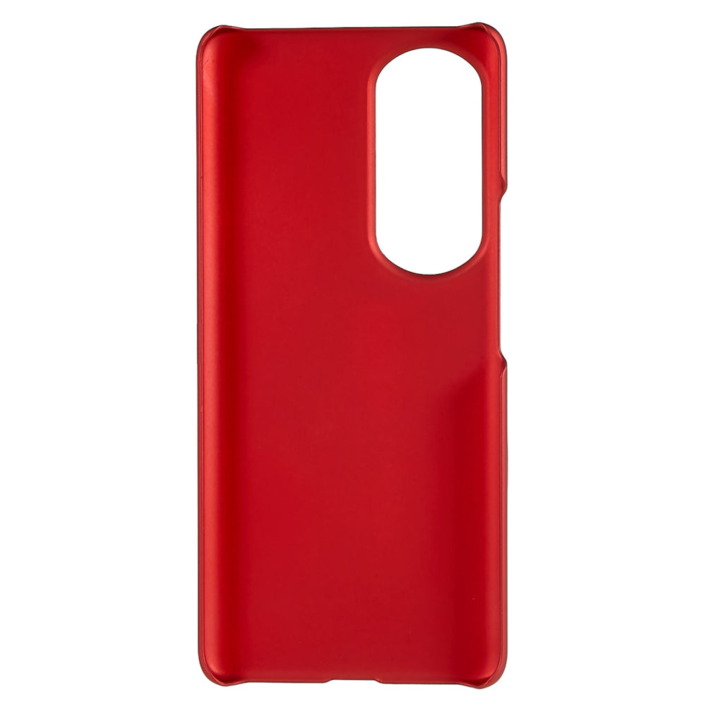 For Honor 80 Pro 5G Rubberized Finish Anti-Fingerprint Phone Case Glossy Surface Hard PC Shockproof Cover