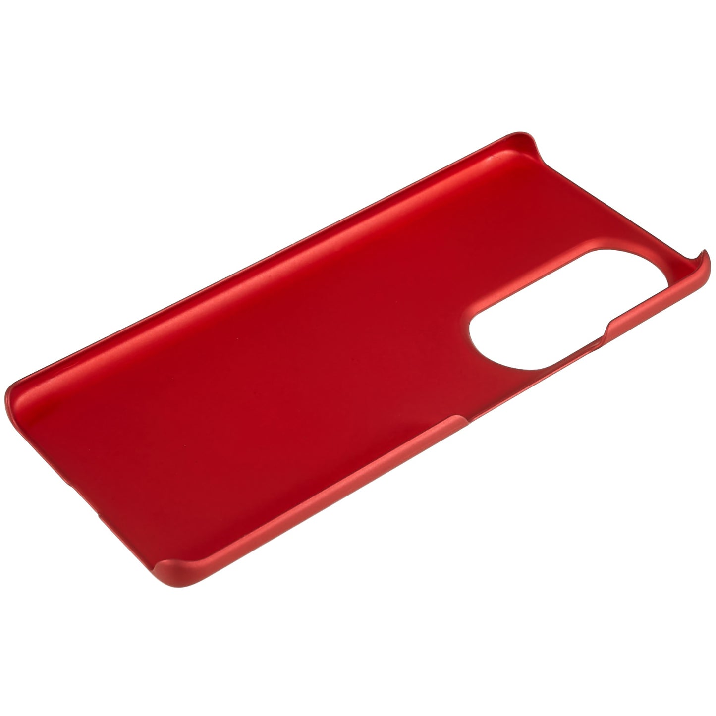 For Honor 80 Pro 5G Rubberized Finish Anti-Fingerprint Phone Case Glossy Surface Hard PC Shockproof Cover