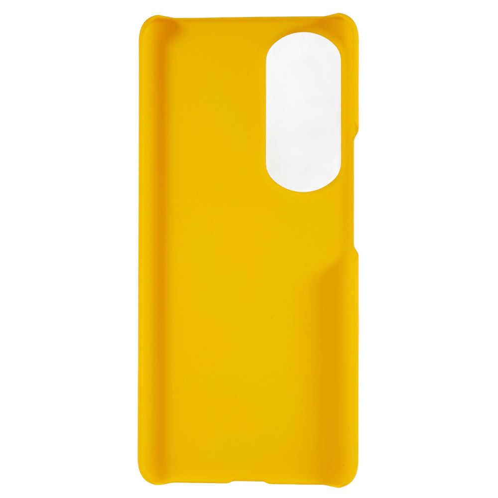 For Honor 80 Pro 5G Rubberized Finish Anti-Fingerprint Phone Case Glossy Surface Hard PC Shockproof Cover