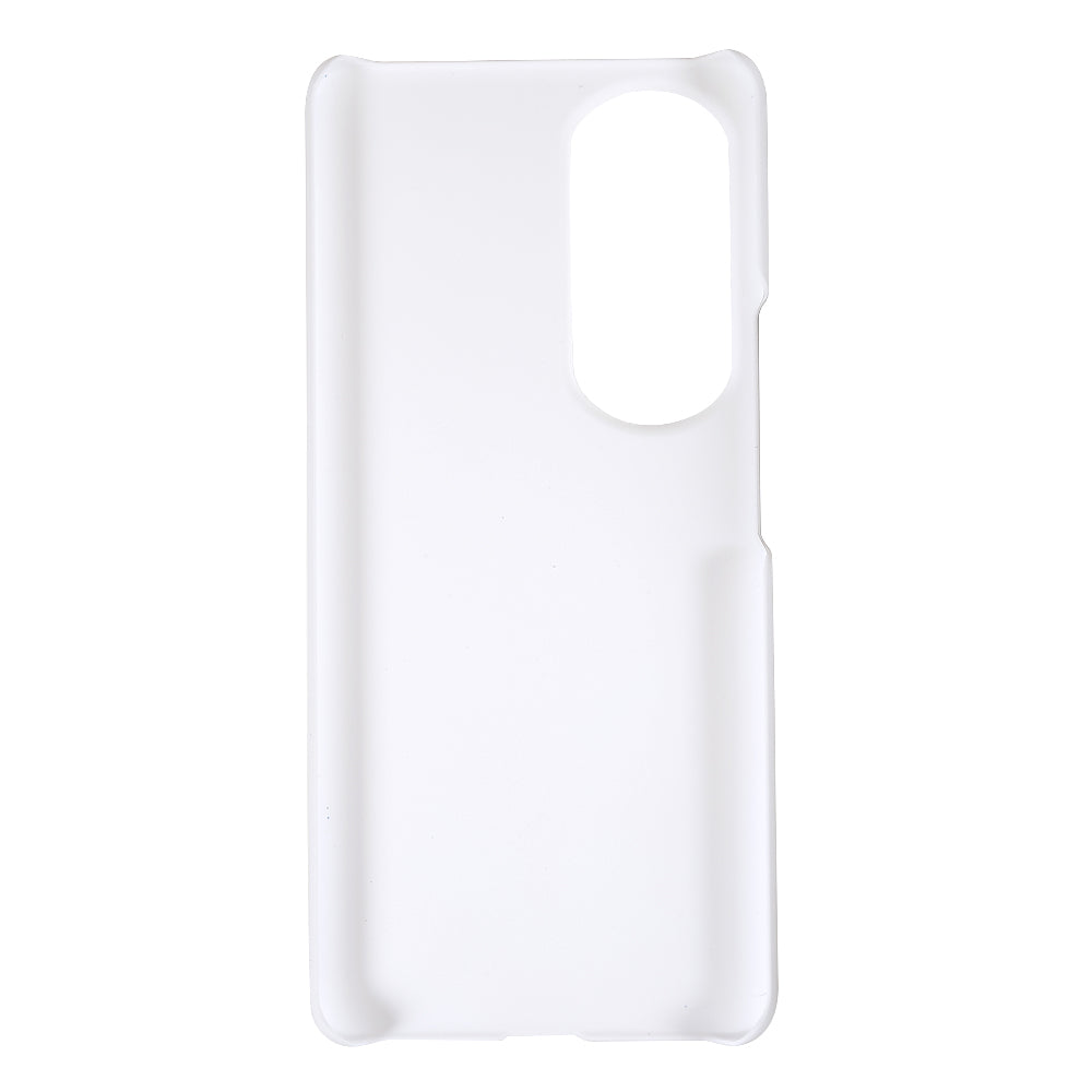 For Honor 80 Pro 5G Rubberized Finish Anti-Fingerprint Phone Case Glossy Surface Hard PC Shockproof Cover