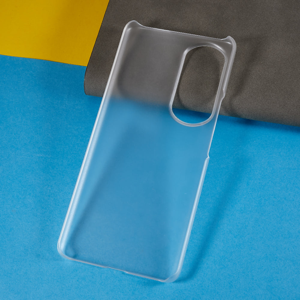 For Honor 80 Pro 5G Rubberized Finish Anti-Fingerprint Phone Case Glossy Surface Hard PC Shockproof Cover
