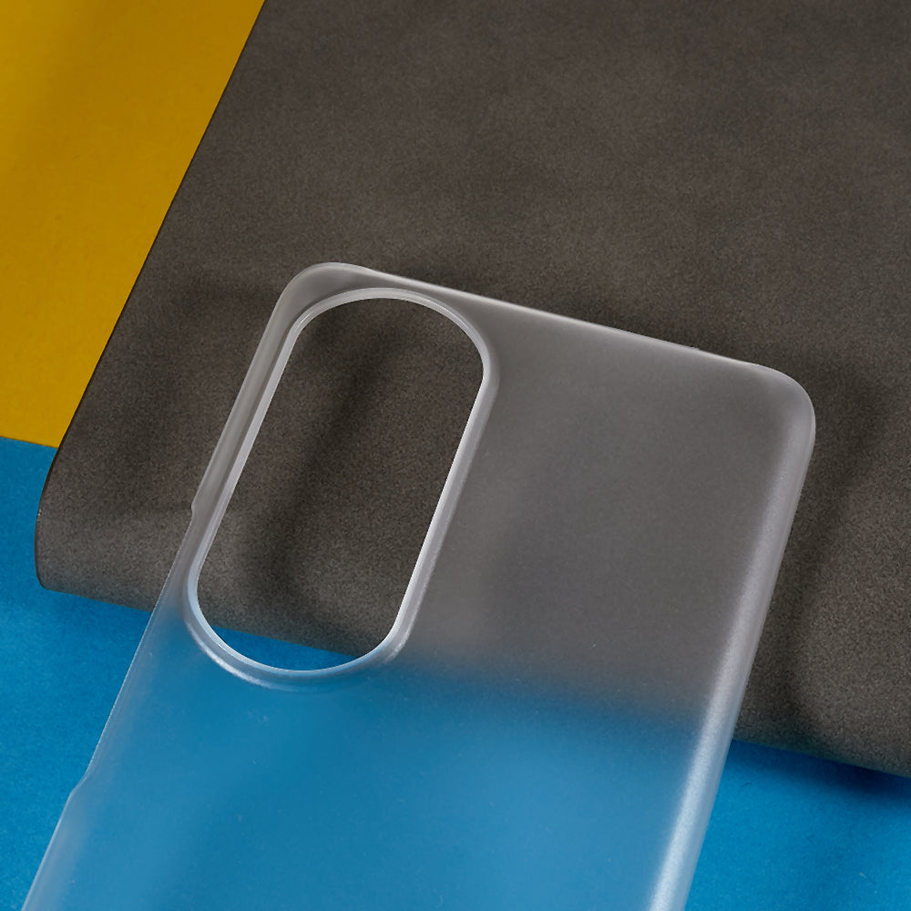 For Honor 80 Pro 5G Rubberized Finish Anti-Fingerprint Phone Case Glossy Surface Hard PC Shockproof Cover