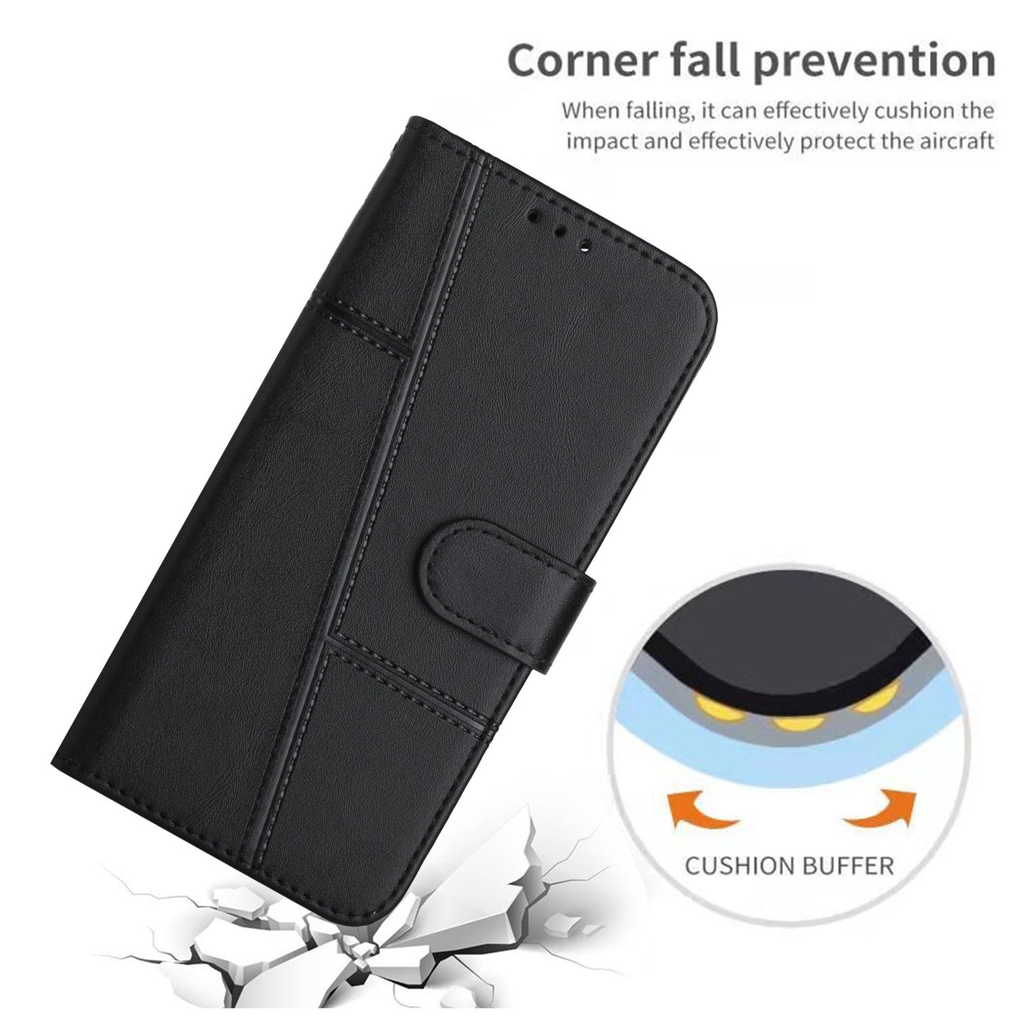 For Infinix Hot 11s NFC 4G Stitching PU Leather Flip Phone Case Stand Full Body Protective Wallet Cover with Strap