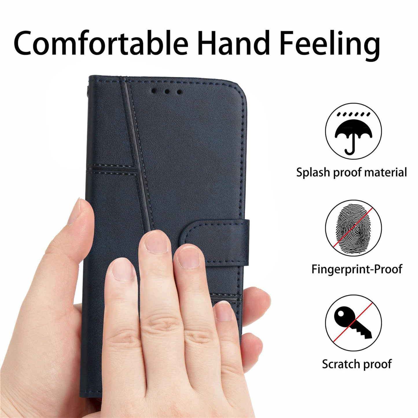 For Infinix Hot 11s NFC 4G Stitching PU Leather Flip Phone Case Stand Full Body Protective Wallet Cover with Strap