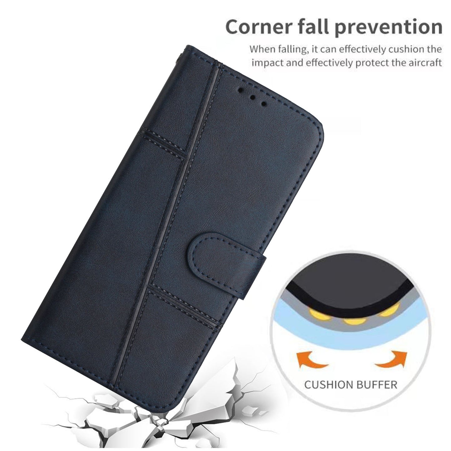 For Infinix Hot 11s NFC 4G Stitching PU Leather Flip Phone Case Stand Full Body Protective Wallet Cover with Strap