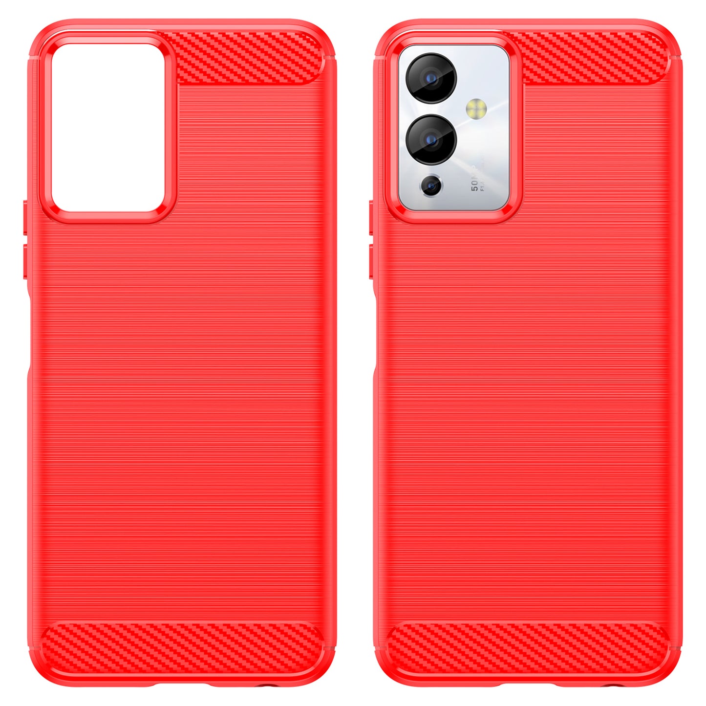 For Infinix Note 12i Phone Case, Carbon Fiber Texture Soft TPU Brushed Surface Protective Cover