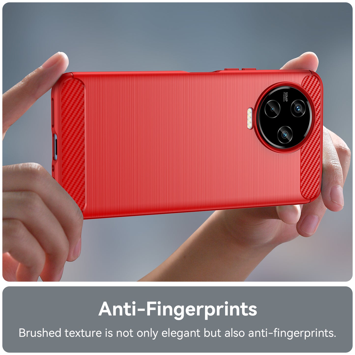 For Infinix Note 12 Pro 4G Carbon Fiber Texture Phone Case Shock-absorbing TPU Brushed Surface Protective Cover