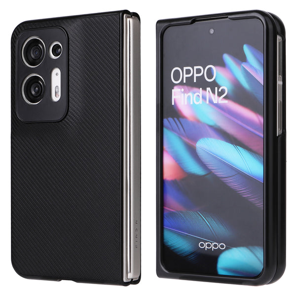 For Oppo Find N2 5G Anti-scratch Phone Back Cover Drop-proof PU Leather + PC Protective Cell Phone Case
