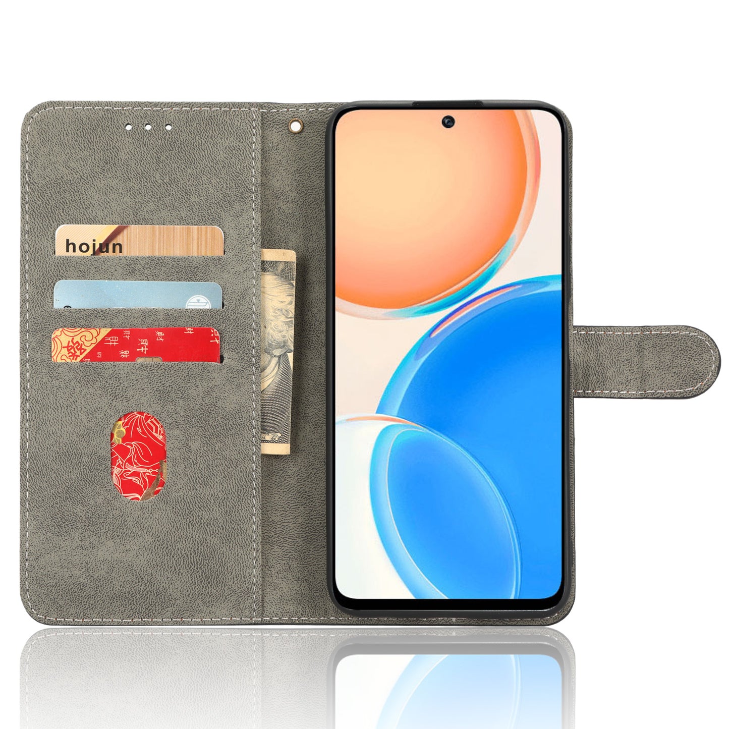 For Honor X8 4G / X30i RFID Blocking Anti-scratch Phone Case Magnetic PU Leather Flip Smartphone Cover with Wallet Stand