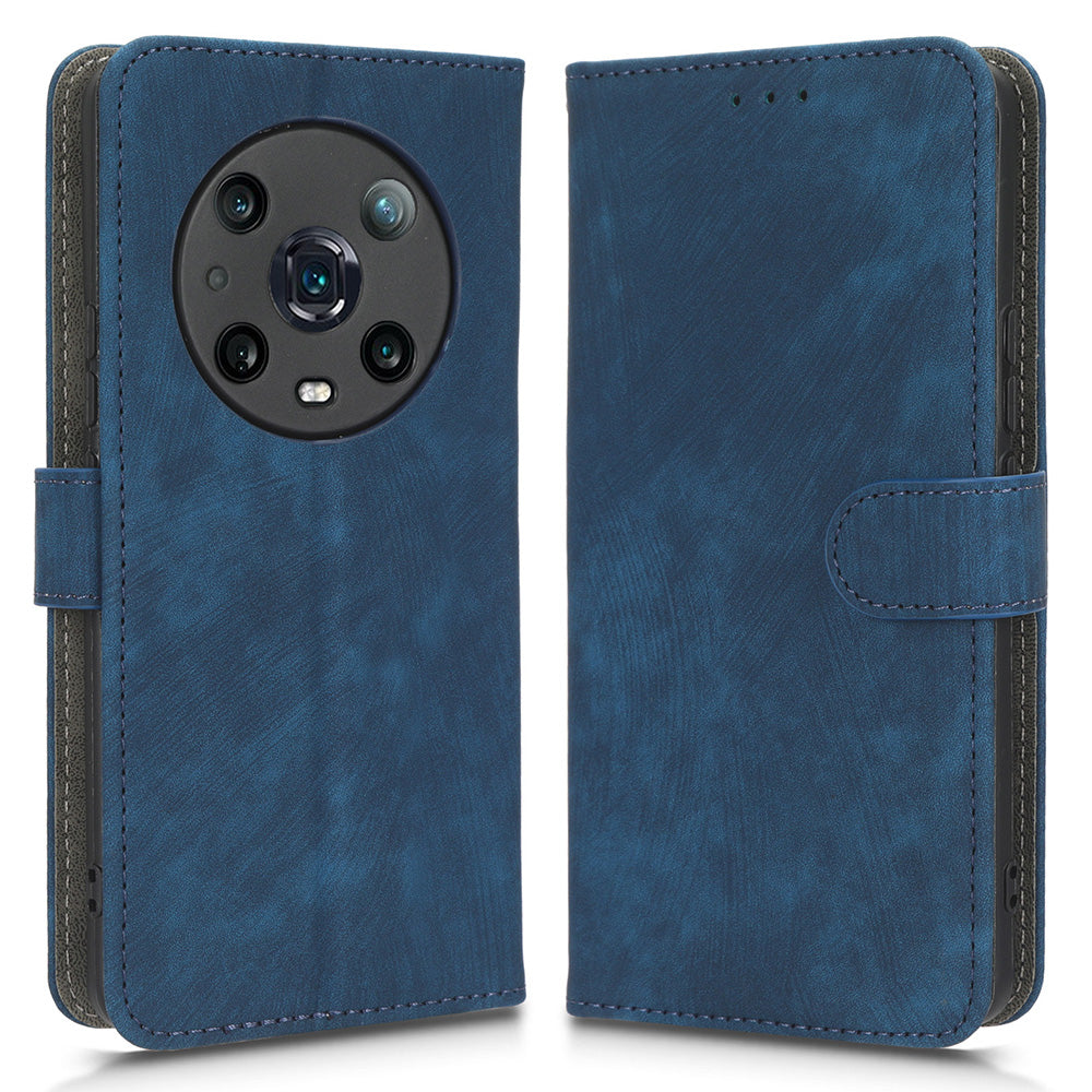 For Honor Magic4 Pro 5G RFID Blocking PU Leather Phone Case Protective Magnetic Mobile Phone Cover with Wallet Stand