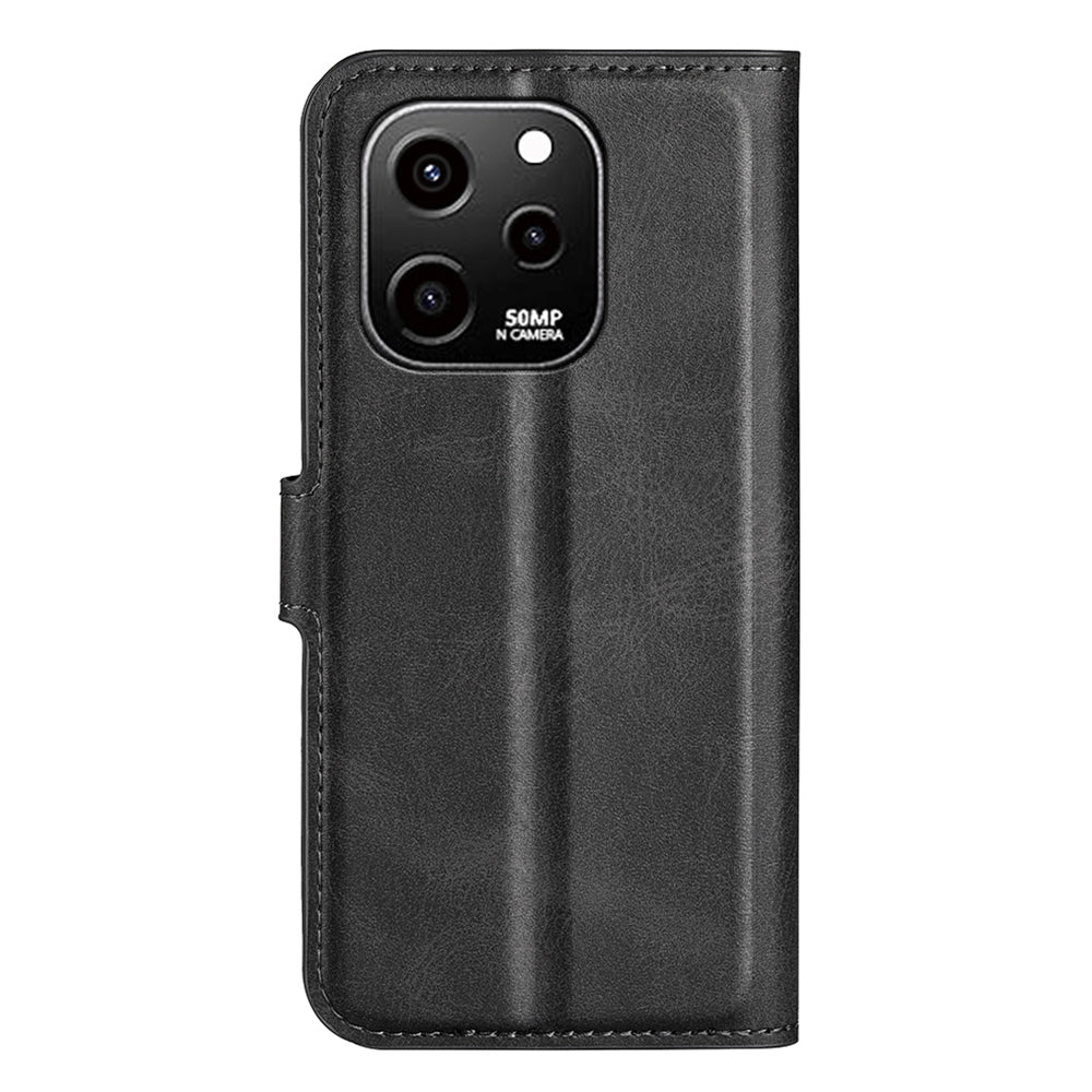 For Huawei nova Y61 4G Calf Texture PU Leather Phone Case Wallet Stand Full Body Flip Folio Square Magnetic Clasp Protective Cover