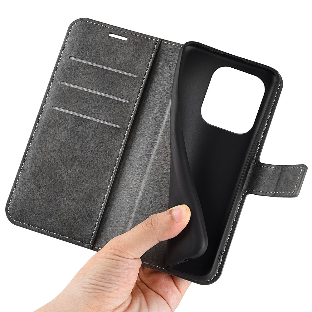 For Huawei nova Y61 4G Calf Texture PU Leather Phone Case Wallet Stand Full Body Flip Folio Square Magnetic Clasp Protective Cover