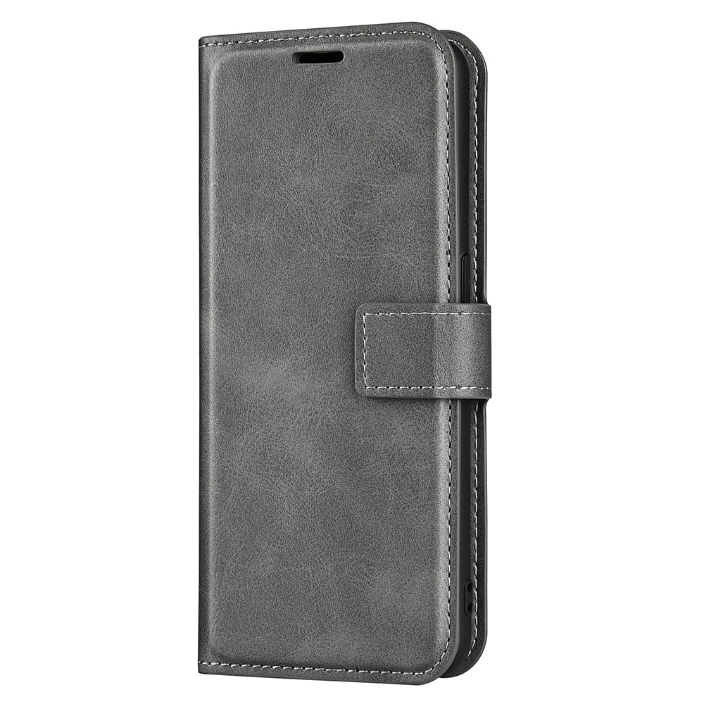 For Huawei nova Y61 4G Calf Texture PU Leather Phone Case Wallet Stand Full Body Flip Folio Square Magnetic Clasp Protective Cover