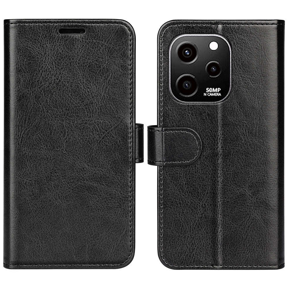 For Huawei nova Y61 4G Crazy Horse Texture PU Leather Wallet Case Stand Shockproof Flip Protective Phone Cover