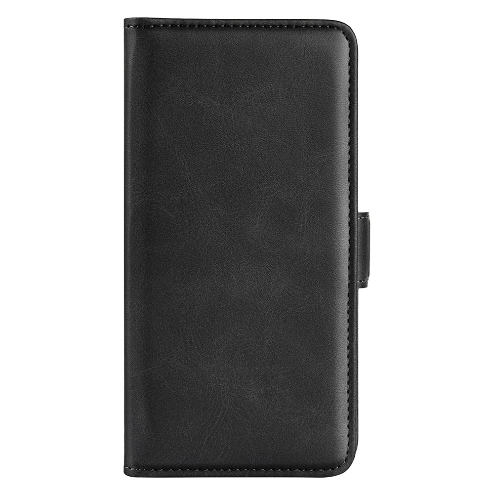 For Huawei nova Y61 4G PU Leather Cell Phone Cover Dual Magnetic Clasp Calf Texture Case Foldable Stand Wallet