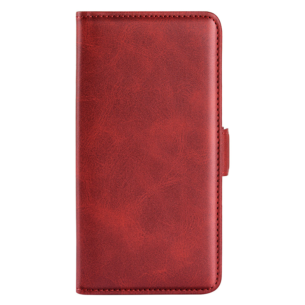 For Huawei nova Y61 4G PU Leather Cell Phone Cover Dual Magnetic Clasp Calf Texture Case Foldable Stand Wallet