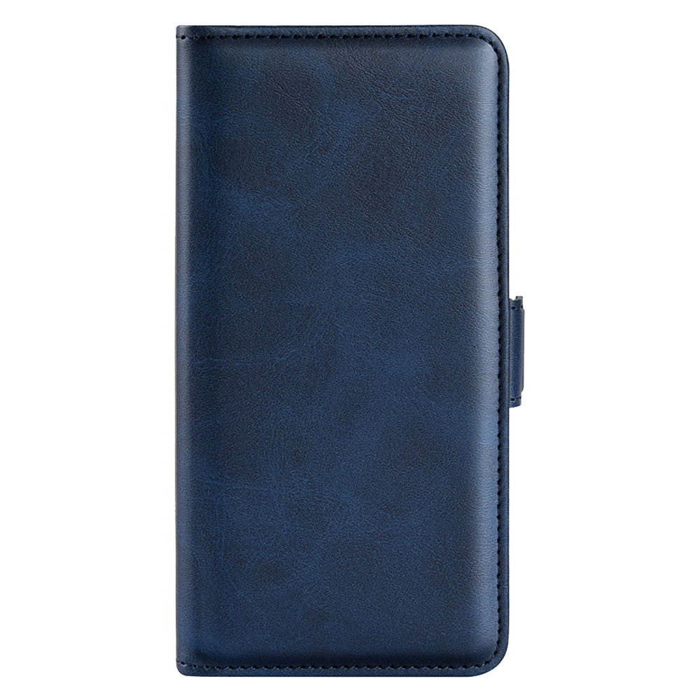 For Huawei nova Y61 4G PU Leather Cell Phone Cover Dual Magnetic Clasp Calf Texture Case Foldable Stand Wallet