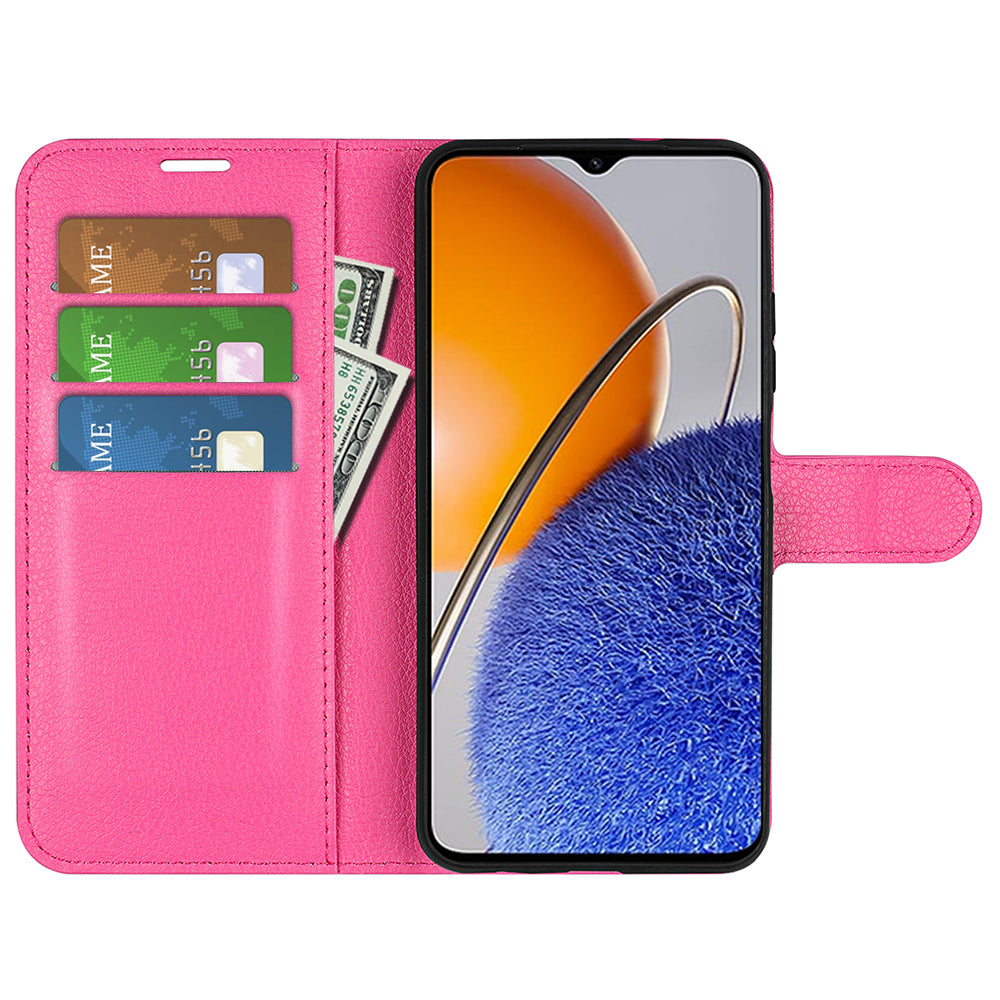 For Huawei nova Y61 4G Full Protection Flip Phone Case Litchi Texture PU Leather Stand Wallet Phone Cover