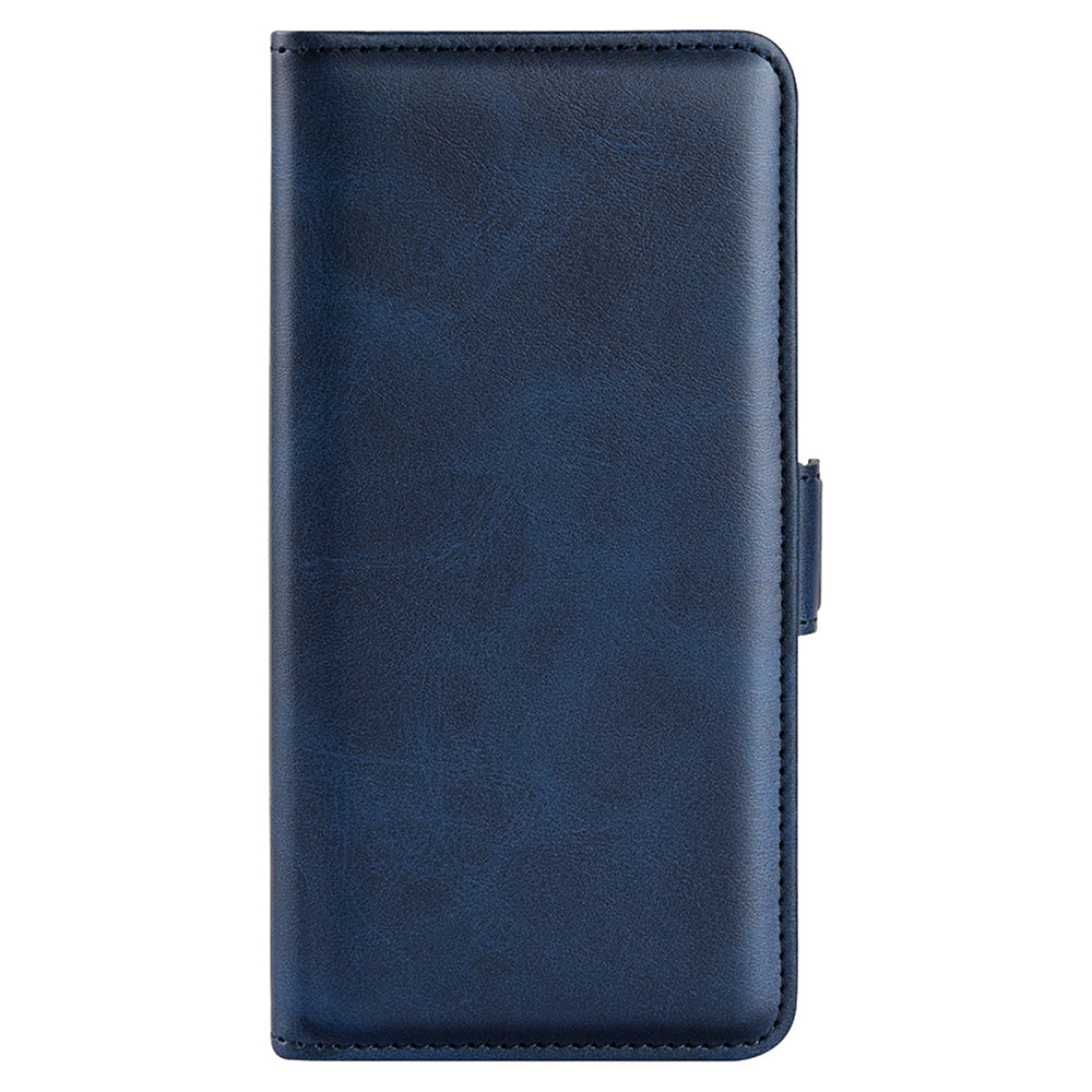 For Honor 80 Pro 5G Drop Protection Cell Phone Cover PU Leather Dual Magnetic Clasp Calf Texture Case Hands-free Stand Wallet