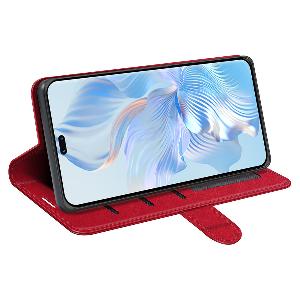 For Honor 80 Pro 5G Crazy Horse Texture PU Leather Case Stand Wallet Flip Protective Phone Cover