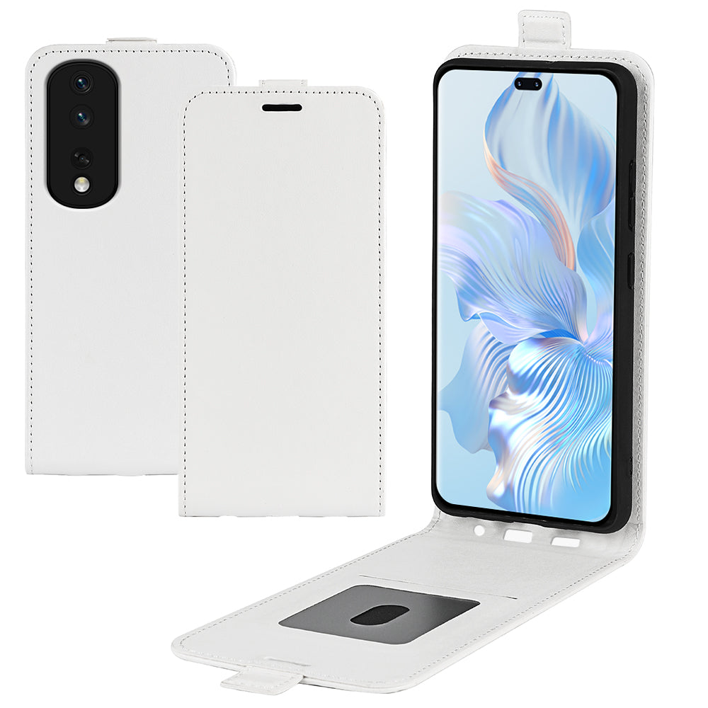 For Honor 80 Pro 5G PU Leather Vertical Flip Phone Case Crazy Horse Texture Card Holder Shockproof Magnetic Cover