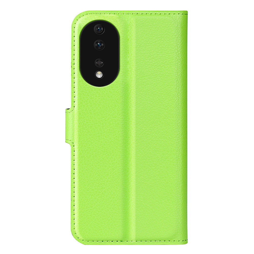 For Honor 80 5G Litchi Texture PU Leather Stand Wallet Phone Cover Full Protection Flip Anti-scratch Phone Case