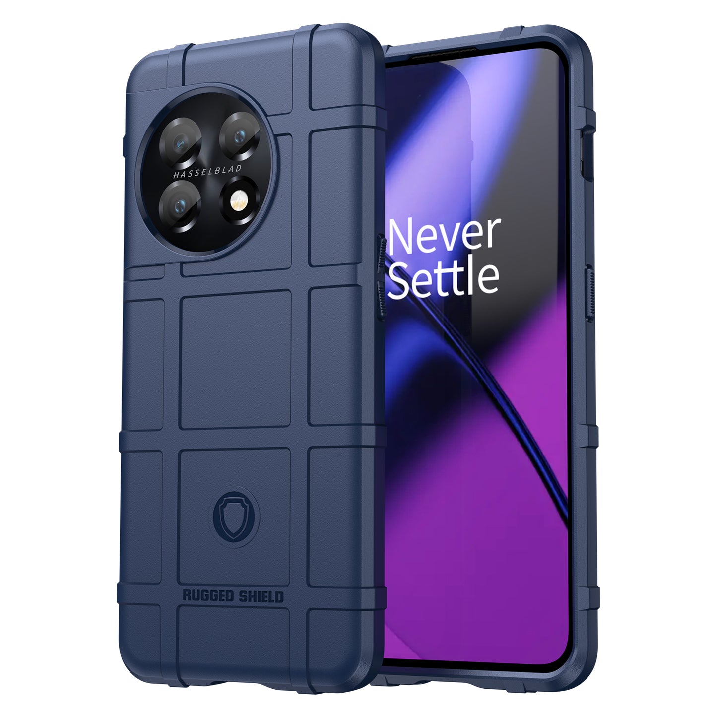 Soft TPU Case for OnePlus 11 5G, Rugged Square Grid Texture Drop-proof Phone Cover