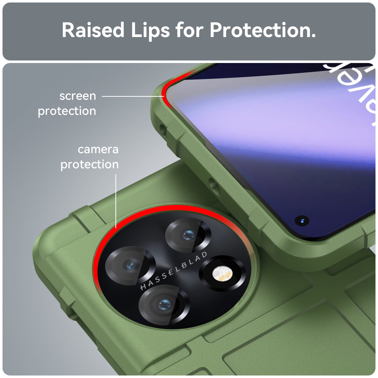 Soft TPU Case for OnePlus 11 5G, Rugged Square Grid Texture Drop-proof Phone Cover