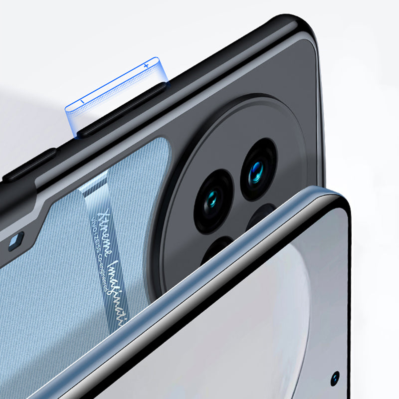 XUNDD Phone Case For vivo X90 Pro+ 5G, Carbon Fiber Texture TPU+Acrylic Protective Mobile Phone Back Cover