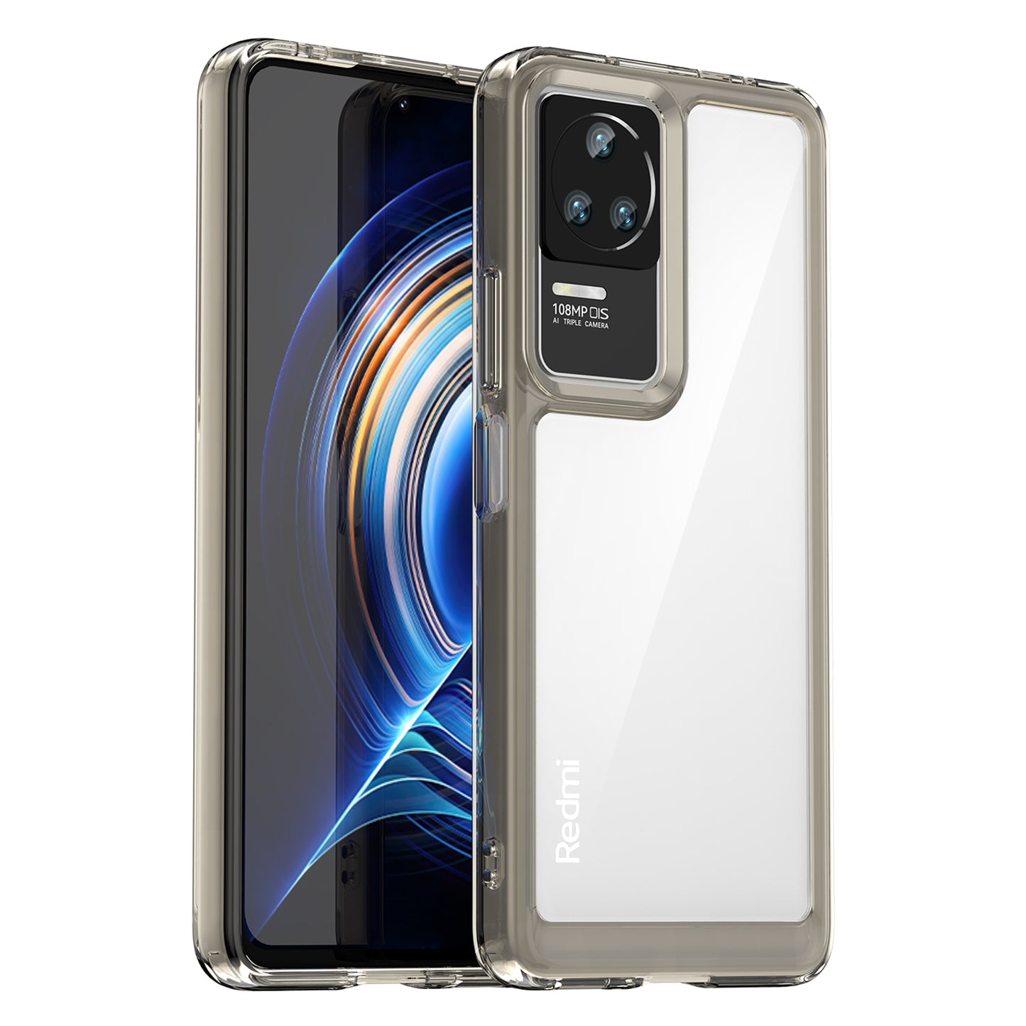 Cell Phone Case for Xiaomi Redmi K50 / K50 Pro / K60E 5G, TPU Frame Acrylic Back Anti-drop Cover