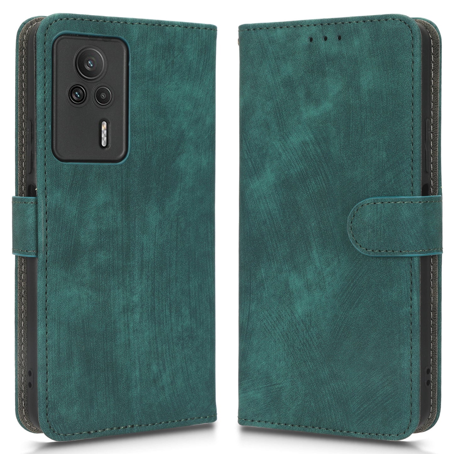 For Xiaomi Redmi K60E 5G RFID Blocking Stand Phone Case Leather Anti-scratch Protective Cell Phone Cover with Wallet
