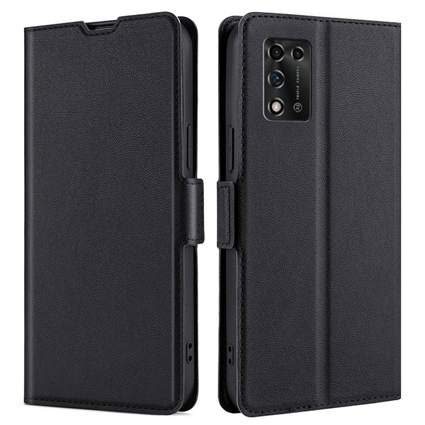 Cell Phone Cover for ZTE Libero 5G III, PU Leather Card Holder Mobile Phone Flip Case with Stand