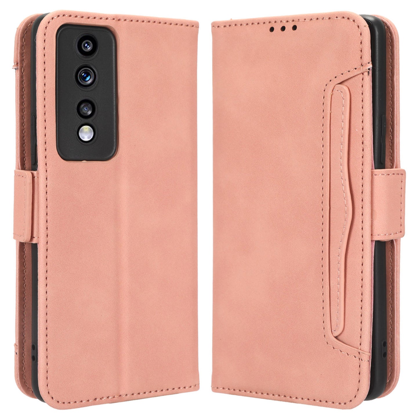 For Honor 80 GT 5G Anti-fall PU Leather Phone Cover Multiple Card Slots Stand Wallet Phone Case