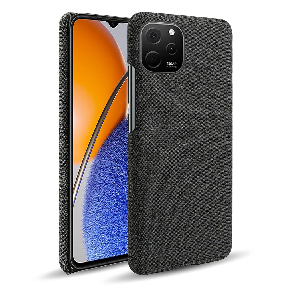 Slim Case for Huawei nova Y61 4G Shockproof Cover Solid Color Hard PC Cloth Phone Case